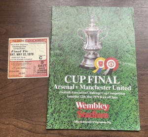 1979 FA Cup Final Arsenal V Manchester United Programme and Ticket Stub for sale on Ebay
