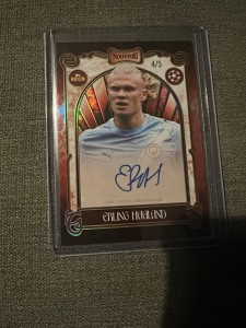2025/26 Topps Deco Erling Haaland Auto 4/5 Manchester City for sale on Ebay
