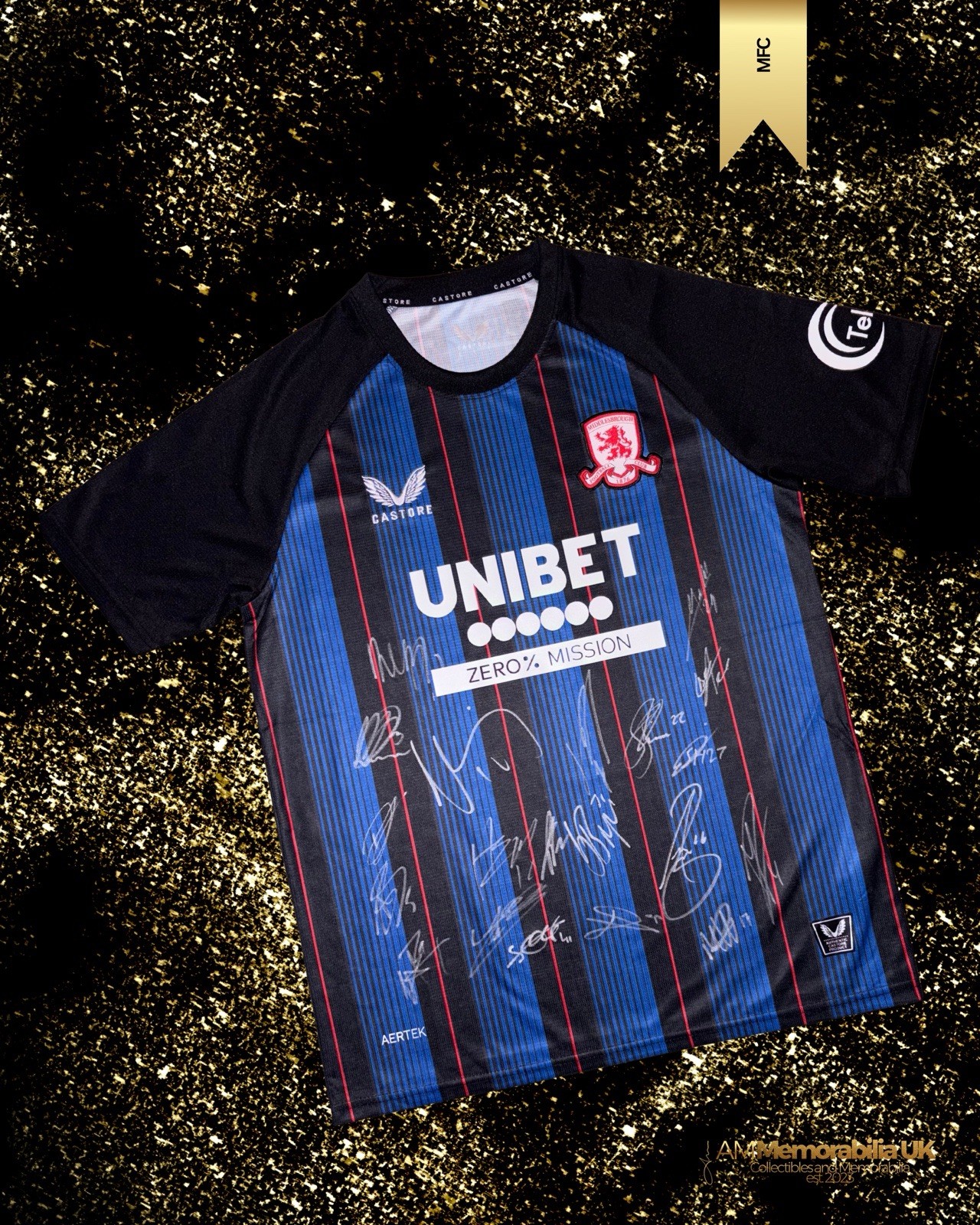 Fully Signed Middlesbrough FC 25/26 Away Shirt PROOF/COA! for sale on Ebay