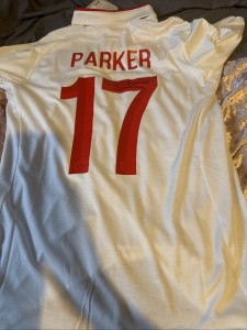 Scott Parker Signed England Shirt With Coa for sale on Ebay