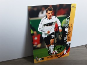 LUKAS PODOLSKI - GERMANY Signed Panini Euro 2008 Football trading card for sale on Ebay