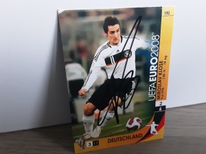 MIROSLAV KLOSE - GERMANY Signed Panini Euro 2008 Football trading card for sale on Ebay