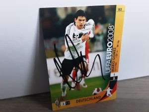 MARIO GOMEZ - GERMANY Signed Panini Euro 2008 Football trading card for sale on Ebay