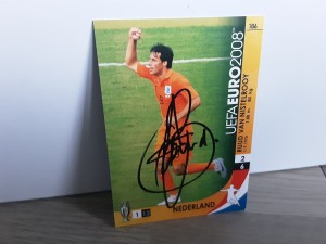 RUUD VAN NISTELROOY - HOLLAND Signed Panini Euro 2008 Football trading card for sale on Ebay