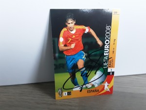 RAUL - SPAIN Signed Panini Euro 2008 Football trading card for sale on Ebay