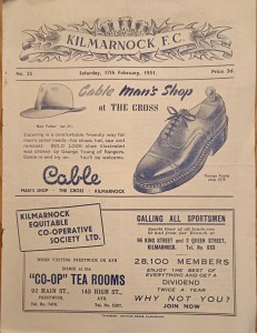 KILMARNOCK V STRANRAER. 17.2.1951. for sale on Ebay