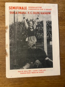 Dukla Praha v Celtic 25th of April 1967 - European Cup Semi Final for sale on Ebay
