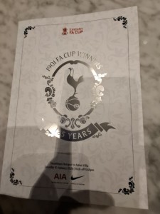 Tottenham Hotspur v Aston Villa OFFICIAL PROGRAMME + TEAMSHEET 2025-26 MINT  for sale on Ebay