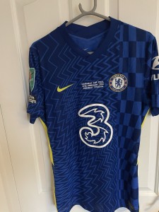 Nike Chelsea Player Issue Home Shirt Carabao Cup Final 2022 chalobah Signed for sale on Ebay
