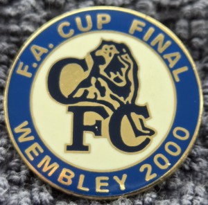CHELSEA FC BADGE - CHELSEA FA CUP FINAL 2000 BADGE  for sale on Ebay