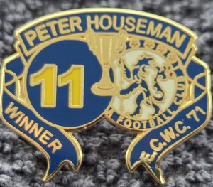 Chelsea FC Badge - PETER HOUSEMAN (NO. 11) - 1971 ECWC WINNERS BADGE for sale on Ebay