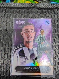 Topps Summer Signings 25/26 Jacob Ramsey Newcastle Utd /50 for sale on Ebay