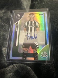 Lewis Hall Auto Base Player Variation Topps Premier League 25/26 Newcastle  UTD for sale on Ebay