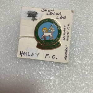 HAILEY FC (Oxon Senior League) - enamel press-pin lapel badge. for sale on Ebay
