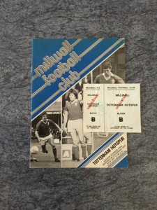 77/8 TICKET & Programme Second Division Millwall v Tottenham Spurs 26/12/1977 for sale on Ebay