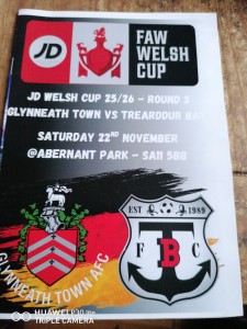 2025  WELSH CUP GLYNNEATH TOWN V TREARDDUR BAY for sale on Ebay