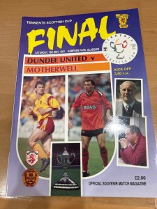 Football Programme. Scottih Cup Final 1991 Dundee United v Motherwell for sale on Ebay