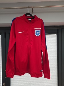 England Football Track Jacket Nike Red Full Zip Tracksuit Top Mens XL Vauxhall for sale on Ebay