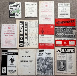 NOTTS COUNTY CUP 1960s FOOTBALL PROGRAMME COLLECTION Nottingham Forest Mansfield for sale on Ebay