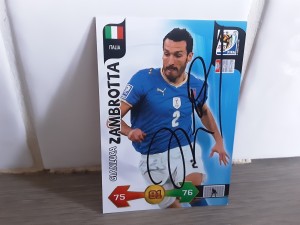 GIANLUCA ZAMBROTTA - ITALY Signed Panini World Cup 2010 Football trading  card for sale on Ebay