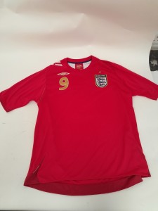 Vintage Umbro England Football Shirt 2006/2008 Number 9 Rooney Men's XL for sale on Ebay