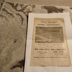 Doncaster Rovers v Rotherham United Football Programme 17/11/1945 for sale on Ebay