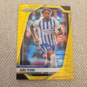 Panini Prizm 2024-25 Joao Pedro 1/10 Gold Brighton & Hove Albion Bookend  for sale on Ebay