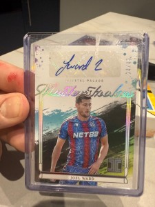 Crystal Palace Joel ward auto /50 And Adam Wharton patch  for sale on Ebay