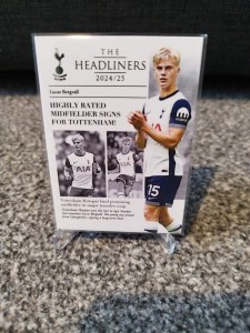 Lucas Bergvall Tottenham Hotspur FuteraClub Headliners Insert Card Numbered 9/22 for sale on Ebay