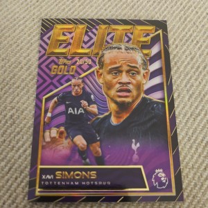 Topps Gold Premier League 2025/26 Xavi Simons Elite /50 Tottenham Hotspur for sale on Ebay
