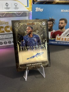 Tosin Adarabioyo Auto 1/1 (One Of One) Mystic Night, Chelsea, Merlin 24/25 Topps for sale on Ebay