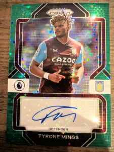 2022-23 Panini Prizm Premier League Signatures Aston Villa Tyrone Mings Auto for sale on Ebay