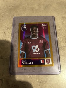 Topps Premier League 2026 Sticker Loum Tchaouna Gold Parallel /50 Burnley for sale on Ebay