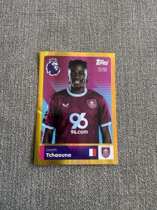 Topps Premier League 2026 Loum Tchaouna Gold /50 Parallel Sticker Burnley for sale on Ebay