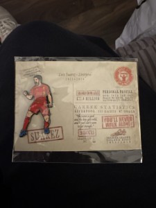 Luis Suarez Liverpool Pin Badge & Postcard for sale on Ebay