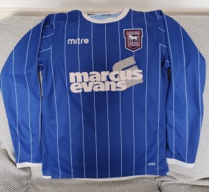 Ipswich Town 2008-2009 Long Sleeves Home Football Shirt for sale on Ebay