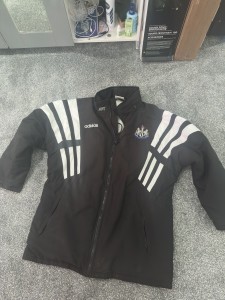 Adidas Newcastle United 1995-97 Retro Bench Coat Vintage LARGE for sale on Ebay