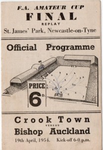 FA AMATEUR CUP FINAL REPLAY 1954 Crook Town v Bishop Auckland at Newcastle for sale on Ebay