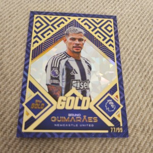 Topps Gold Premier League 2025-26 Bruno Guimaraes /99 Gold Newcastle United  for sale on Ebay