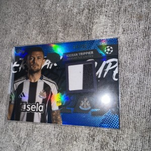 Topps UCC 2025/26. Trippier. Newcastle. Player worn relic card. Numbered.116/150 for sale on Ebay