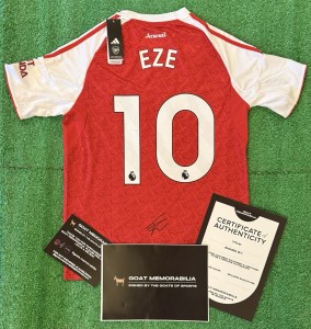 Eberechi Eze Signed Arsenal Shirt - Comes With Proof & COA Premier League for sale on Ebay