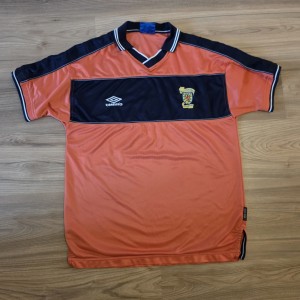 Scotland Away Football Shirt – 1999 - Umbro – Salmon Pink – Adult L for sale on Ebay