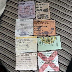 Manchester United Ticket Stubs1970sand80s for sale on Ebay