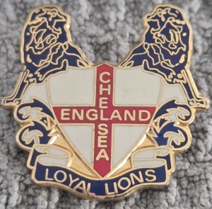 CHELSEA FC BADGE - CHELSEA ENGLAND LOYAL LIONS BADGE  for sale on Ebay