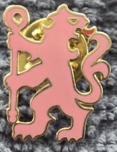 CHELSEA FC BADGE - CHELSEA PINK LION CREST BADGE  for sale on Ebay