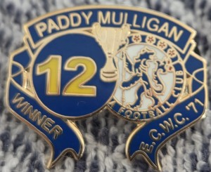 Chelsea FC Badge - PADDY MULLIGAN  (no. 12) - 1971 ECWC WINNERS BADGE for sale on Ebay