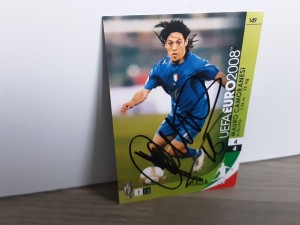 MAURO CAMORANESI - ITALY Signed Panini Euro 2008 Football trading card for sale on Ebay