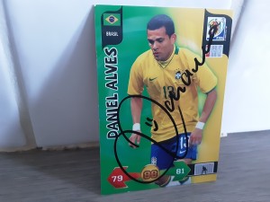 DANI ALVES - BRAZIL Signed Panini World Cup 2010 Football trading card for sale on Ebay