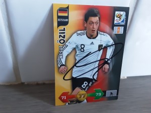 MESUT OZIL - GERMANY Signed Panini World Cup 2010 Football trading card for sale on Ebay
