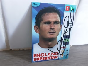 FRANK LAMPARD - ENGLAND Signed Panini World Cup 2006 Football trading card for sale on Ebay
